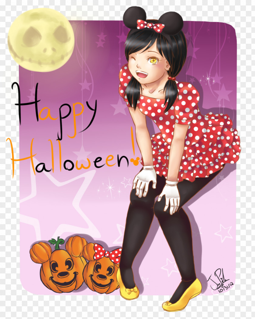 Minnie 3D DeviantArt Drawing Halloween PNG