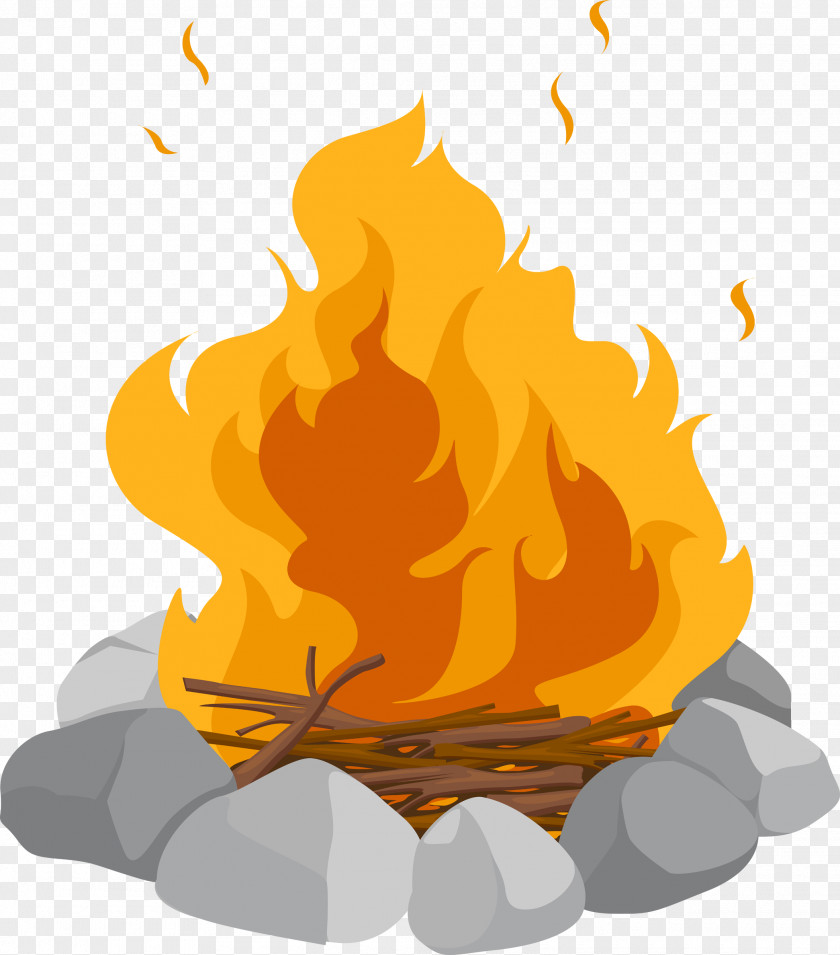 Campfire Pic Cartoon Bonfire Clip Art PNG