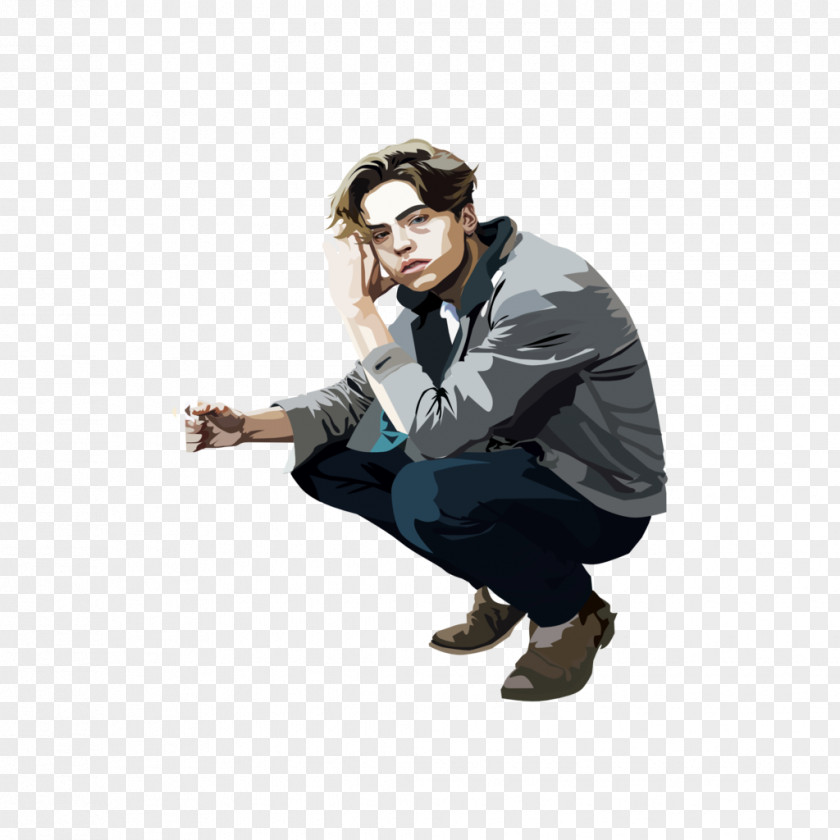 Col Our Jughead Jones Dylan And Cole Sprouse Digital Art Painting PNG