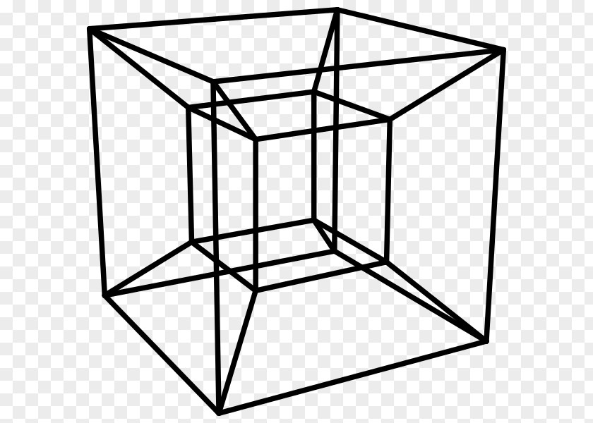 Dimension Tesseract Four-dimensional Space Hypercube PNG