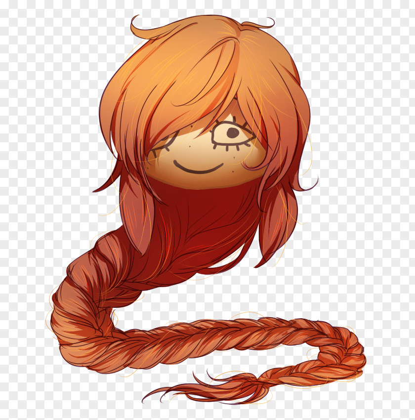 Hair Brown Coloring Cartoon Red PNG