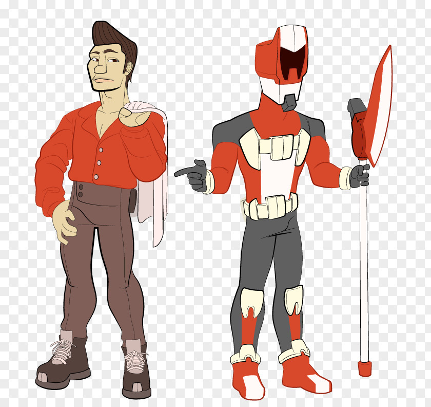 Red Against Costume Design Cartoon Character PNG