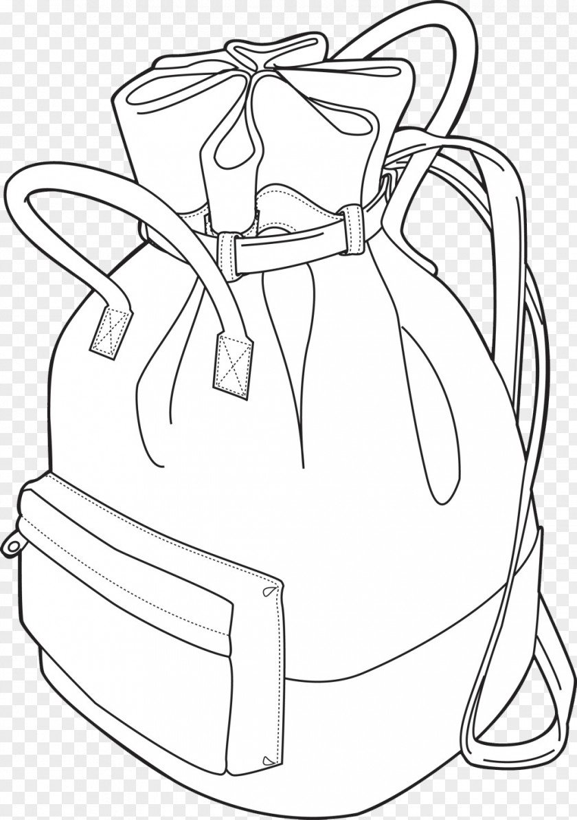 Fashion Bags Line Art Drawing PNG