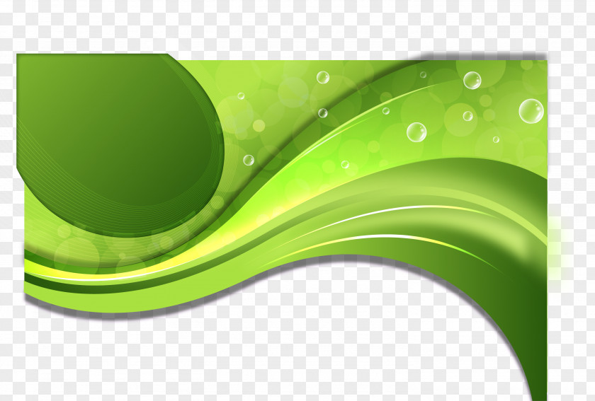 Green Wave Curve Euclidean Vector Line PNG