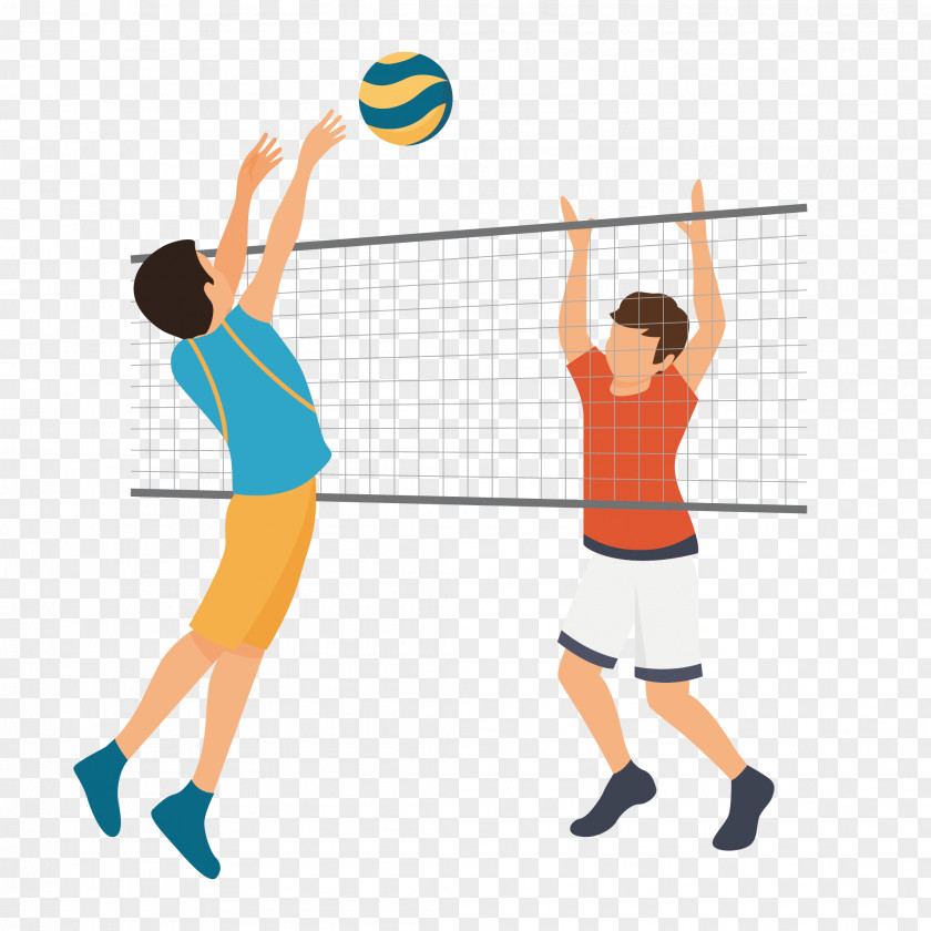 Men's Volleyball Euclidean Vector Motion PNG