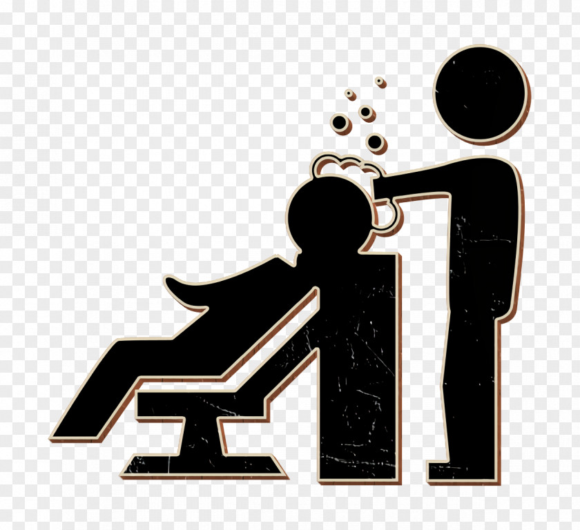 Shampoo Icon Hairdresser Washing The Hair Of A Client With Bubbles People PNG