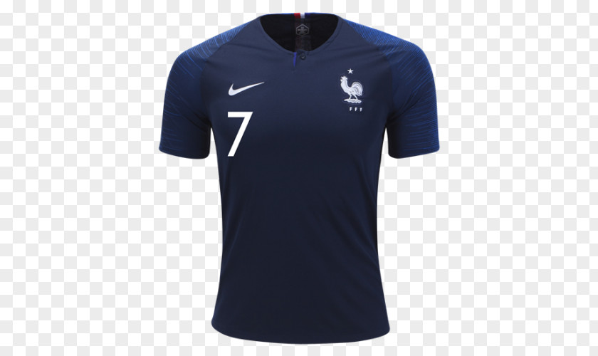 T-shirt 2018 World Cup France National Football Team Official Soccer Jerseys PNG