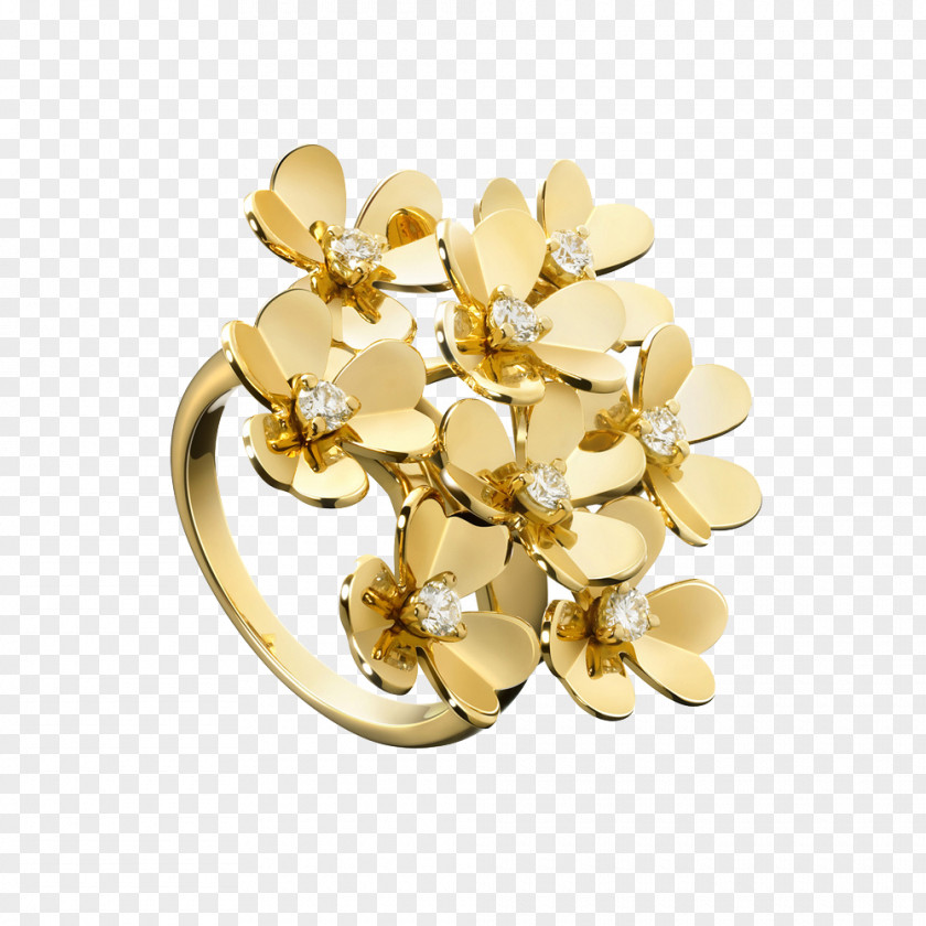 Flower Ring Earring Van Cleef & Arpels Jewellery Pendant PNG