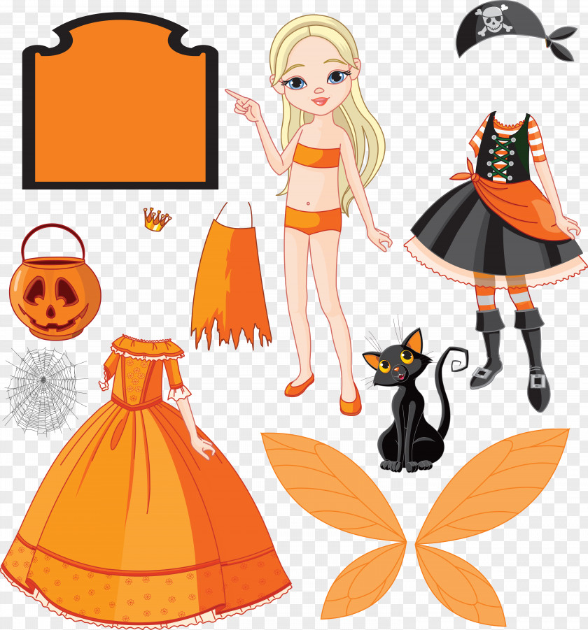 LOL Dolls Paper Doll Dress-up Halloween PNG