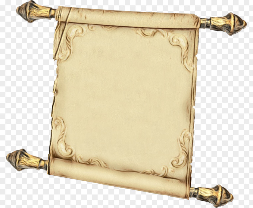 Metal Brass Scroll Background PNG