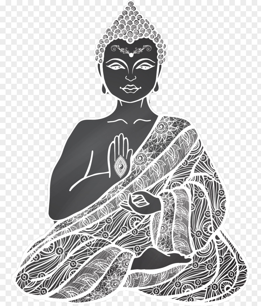 Buddhism Lotus Position Drawing PNG