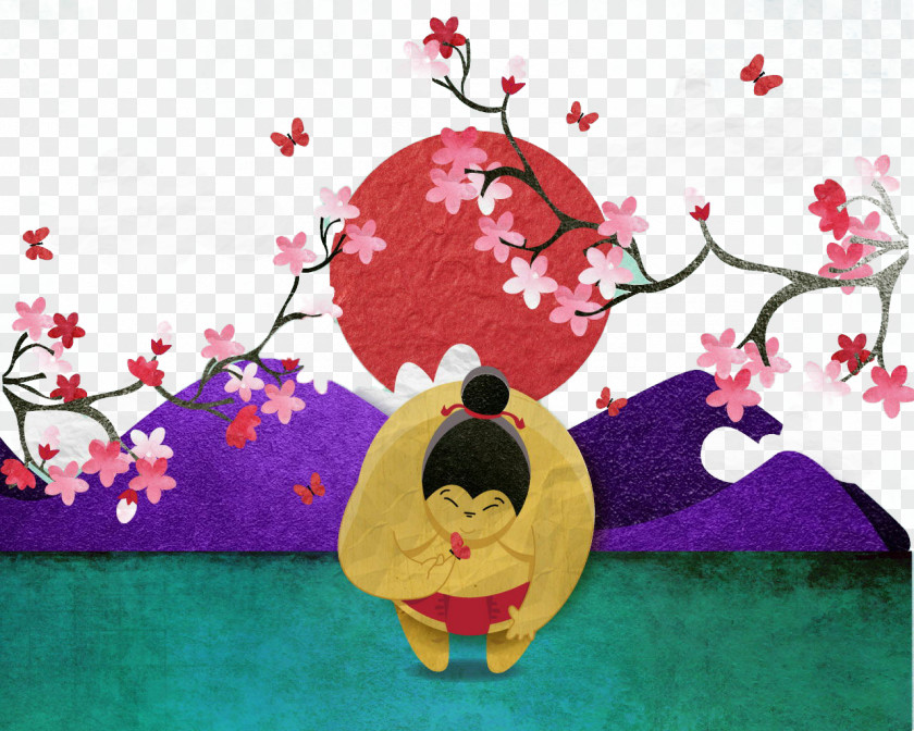 Cherry Petals Meiji Shrine Ryu014dgoku Kokugikan Sumo Wallpaper PNG