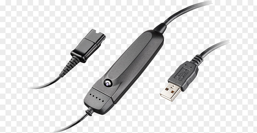 Plantronics Wireless Headset Cable DA40 DA Series USB Audio Processor 201851-01 SupraPlus Wideband HW261 PNG