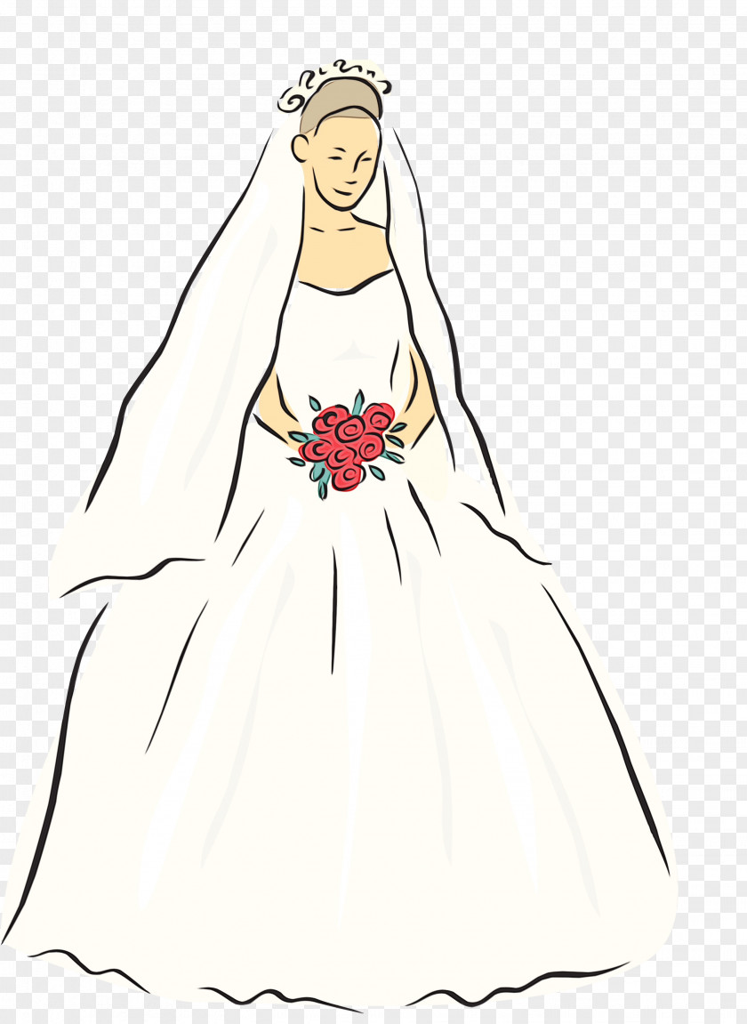 Wedding Dress Woman Clip Art PNG