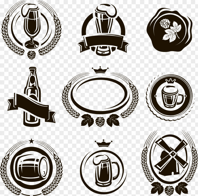 Beer Icon Labels Brewery Keg Barrel Label PNG
