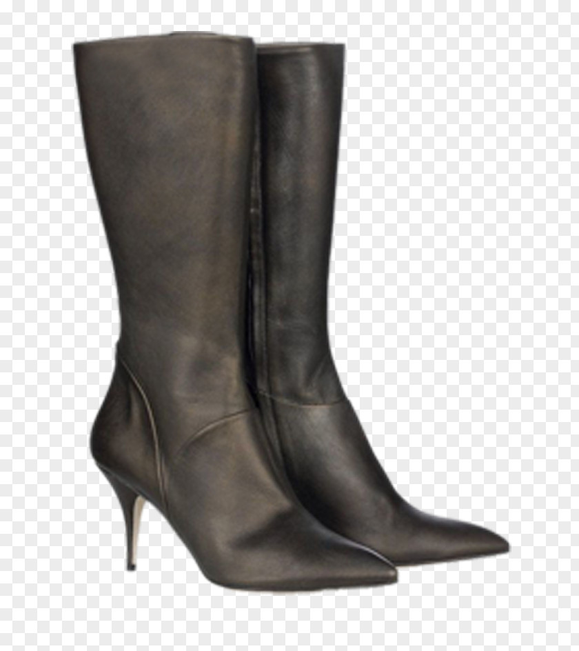 Black High-heeled Boots Riding Boot Leather Footwear Shoe PNG