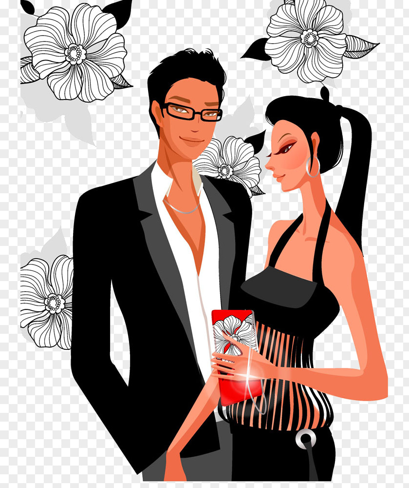 Cartoon Couple Pictures Computer File PNG