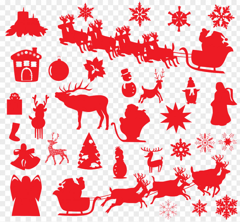 Creative Christmas Santa Claus Clip Art PNG