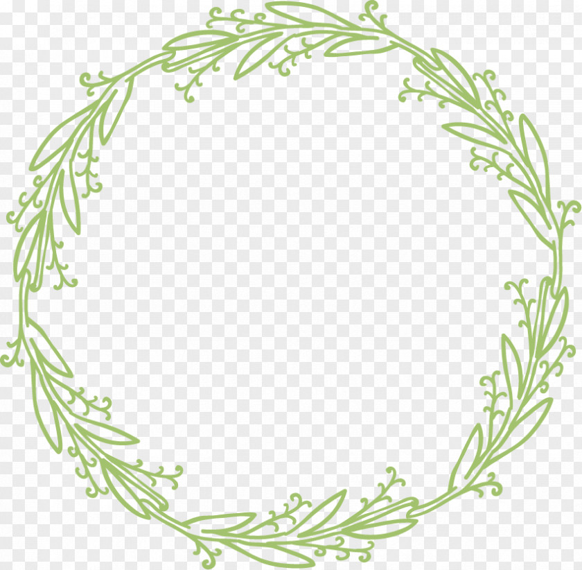 Garland Lace Hand-painted Border Wreath Designer PNG