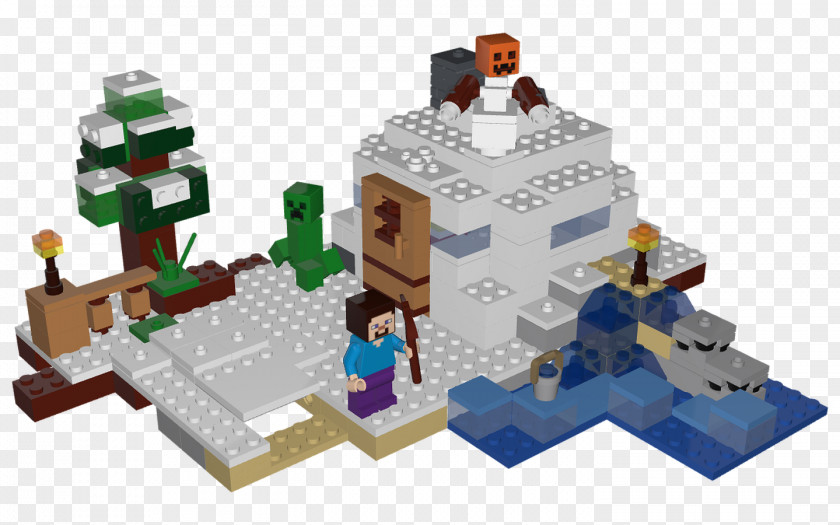 Hideout LEGO 21120 Minecraft The Snow Toy Block PNG
