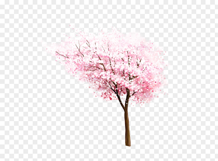 Peach Blossom Clip Art Tree PNG