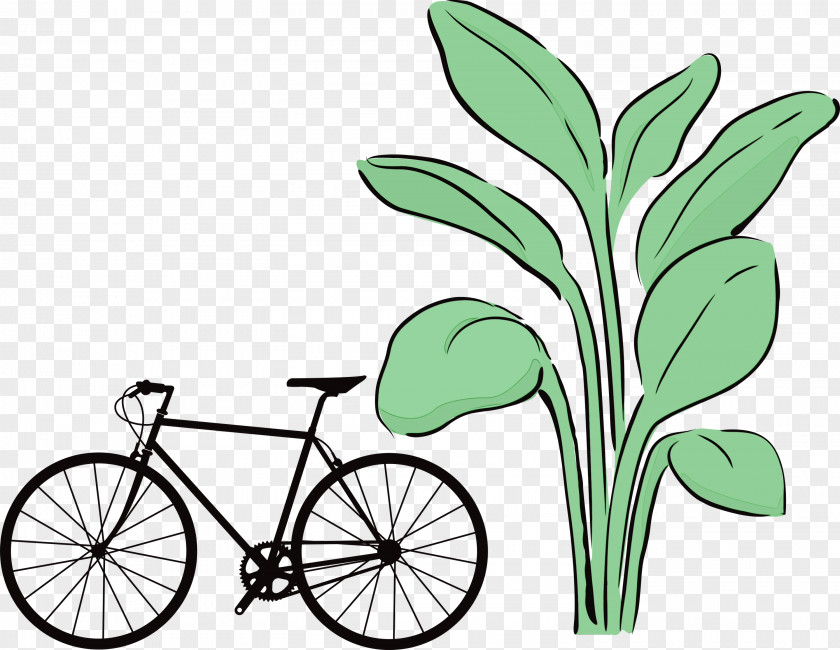 Bicycle Frame Road Bike Wheel Leaf PNG