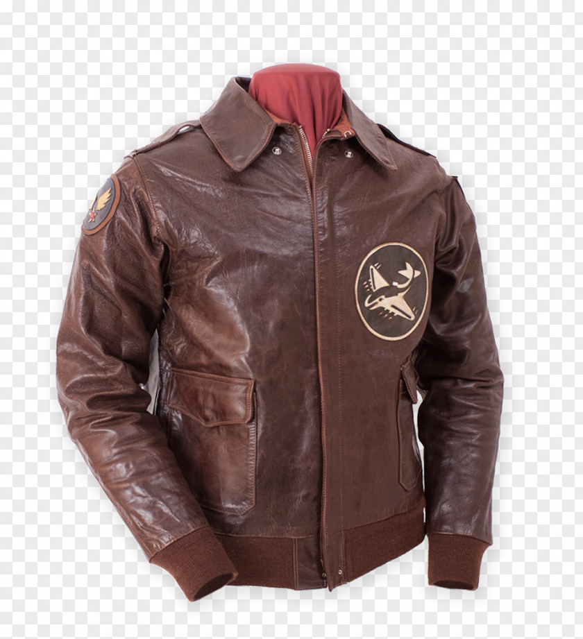 Jacket Leather A-2 Flight China Burma India Theater PNG