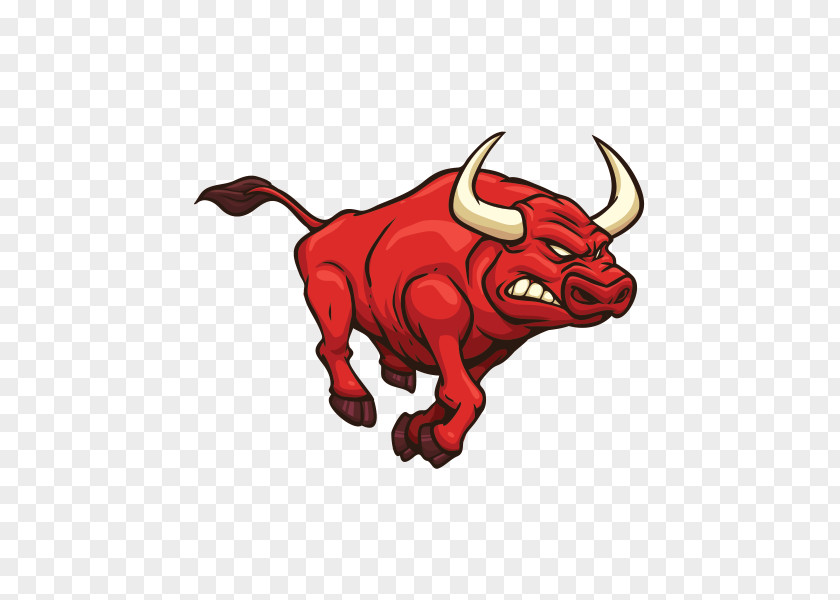 Working Animal Snout Red Bull Logo PNG
