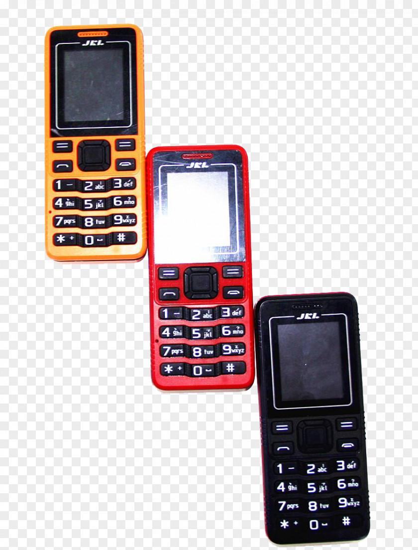 Colorful Old Man Machine Feature Phone Mobile Phones PNG
