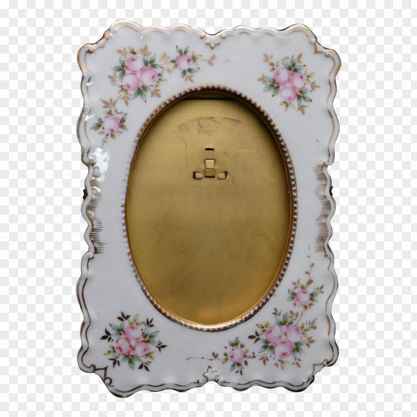 Hand Painted Frame Material Oval M Picture Frames Porcelain Image PNG