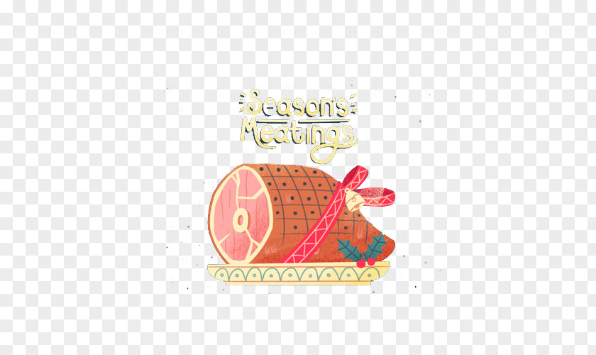 Hand-painted Ham Meat Computer File PNG