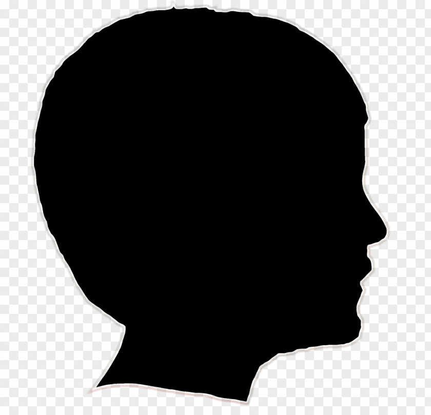 Photoshop Silhouette Forehead White Black M Font PNG