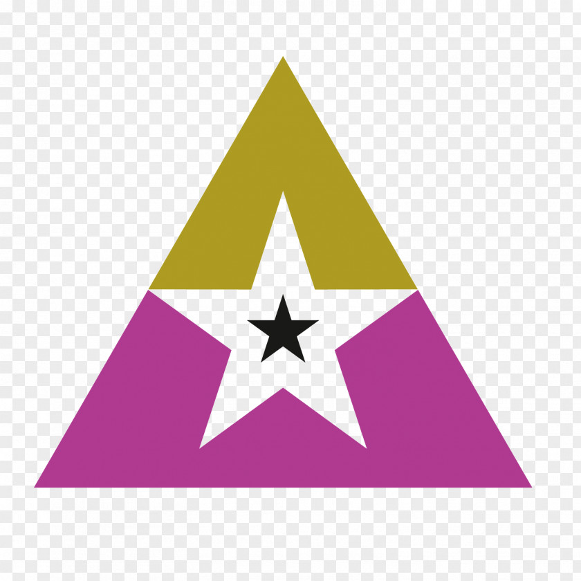 Vector Purple FivePointed Star Hollow Triangle Pattern Pentagram PNG