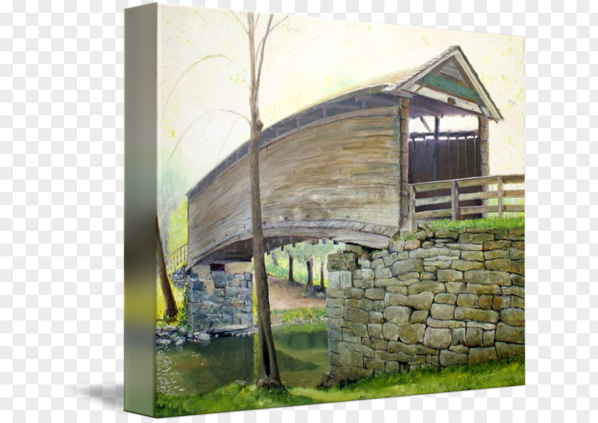 Bridge Humpback Covered Gallery Wrap Canvas Art PNG