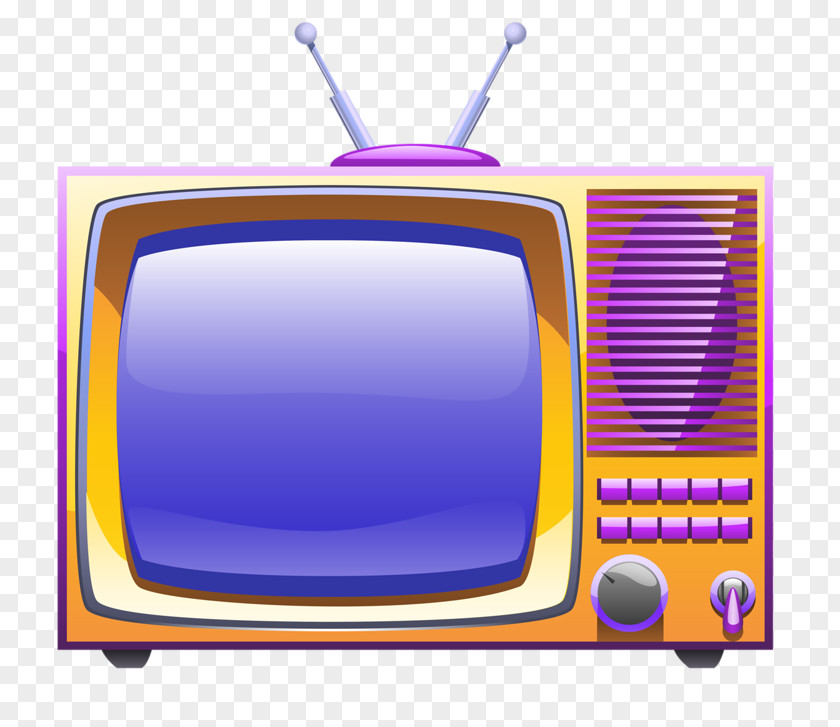 Cartoon TV Television Set Broadcasting Illustration PNG