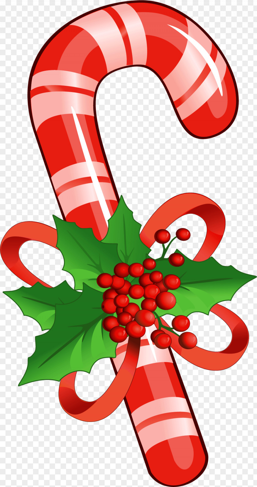 Christmas Candy Cane Lollipop Clip Art PNG