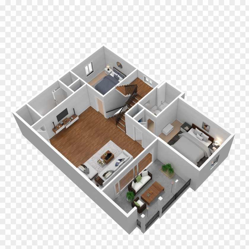Design 3D Floor Plan House PNG