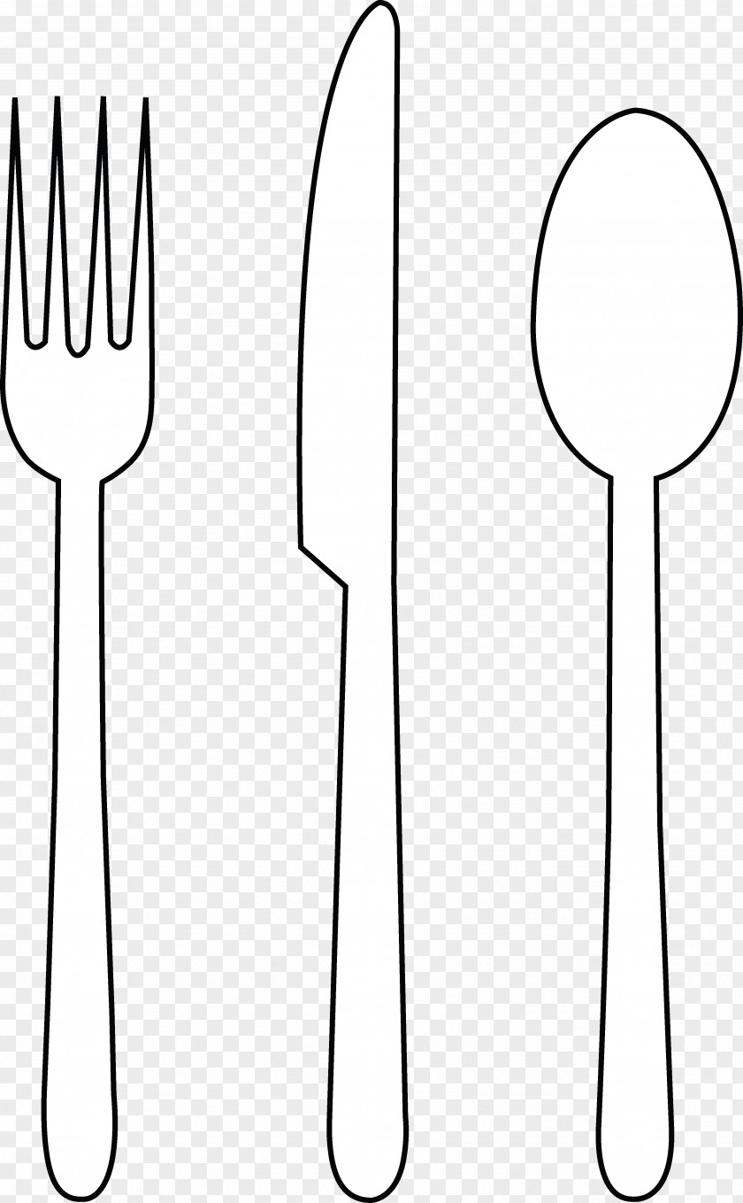 Fork Pictures White Cutlery Line Art Pattern PNG