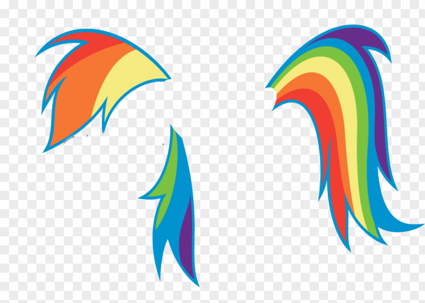 Rainbow Hair Dash Mane My Little Pony PNG