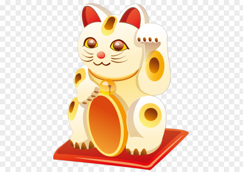 Vector Lucky Cat Maneki-neko PNG