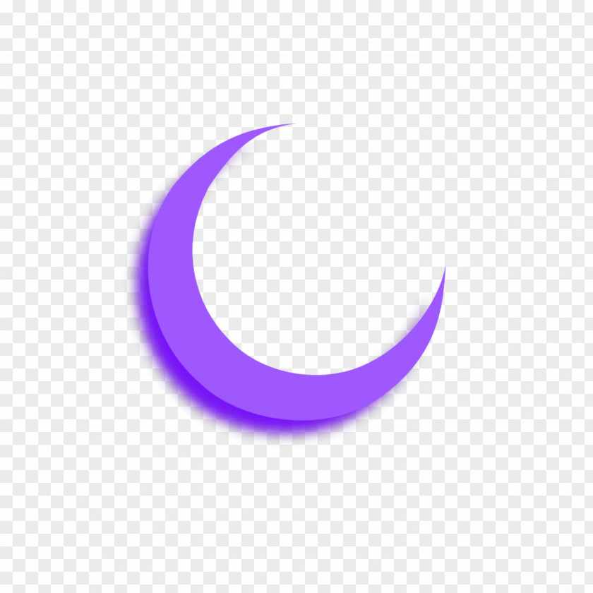 Violet Purple Crescent Logo Symbol PNG
