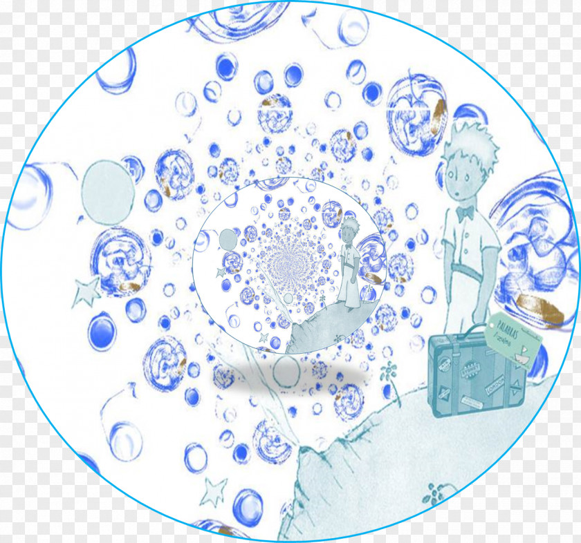 Circle Blue And White Pottery The Little Prince Water PNG