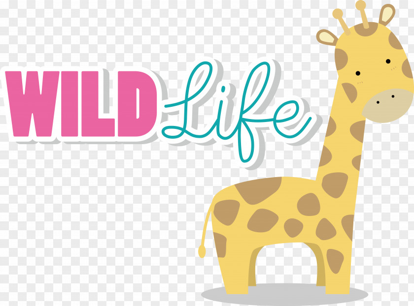 Giraffe Wildlife Pattern Animal Figurine Meter PNG