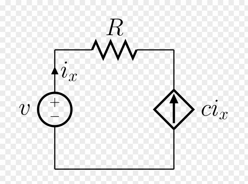 Voltage Source Current Dependent Electric Potential Difference Electrical Network PNG