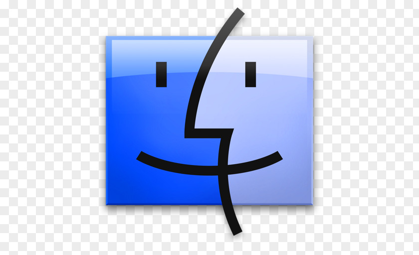 08 Finder Electric Blue Symbol PNG