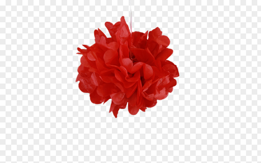 Paper Pom-pom Cut Flowers Red Petal PNG