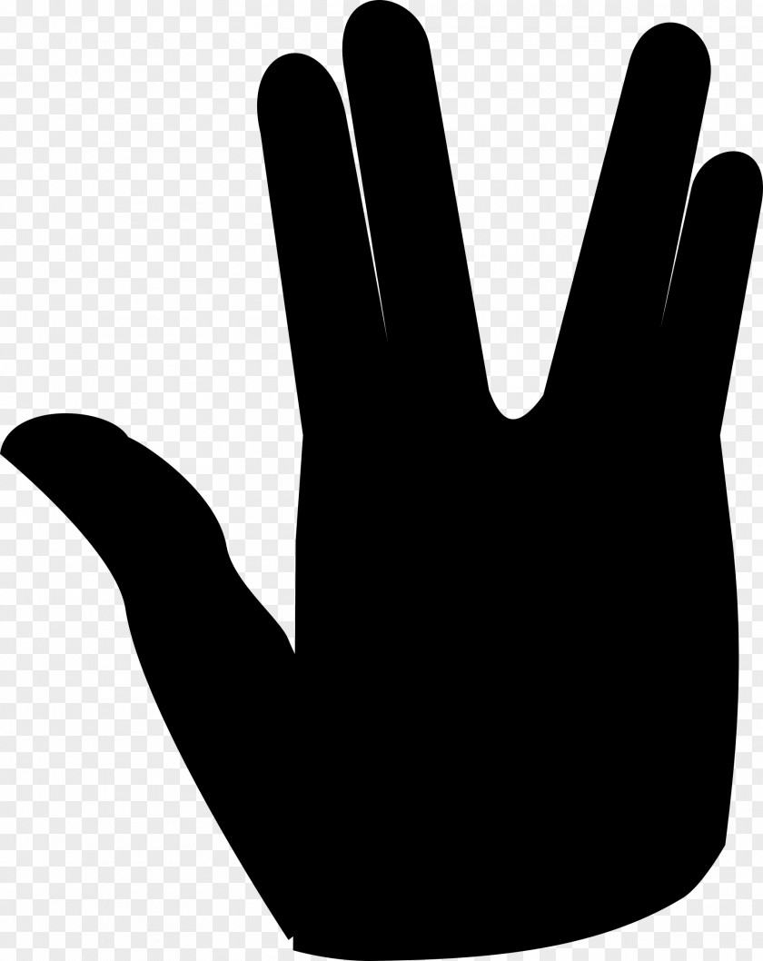 Perfect Hand Sign Spock Vulcan Salute Clip Art PNG