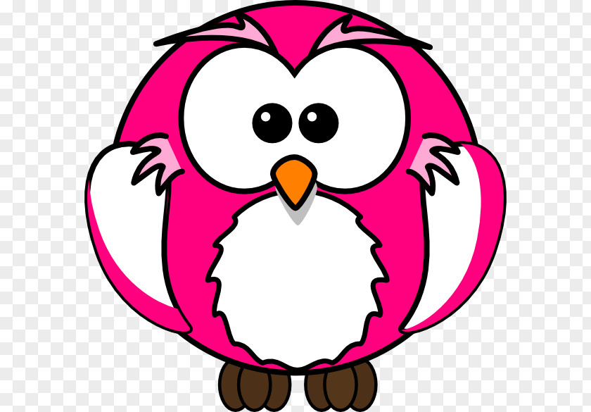 Pink Owl Clip Art PNG