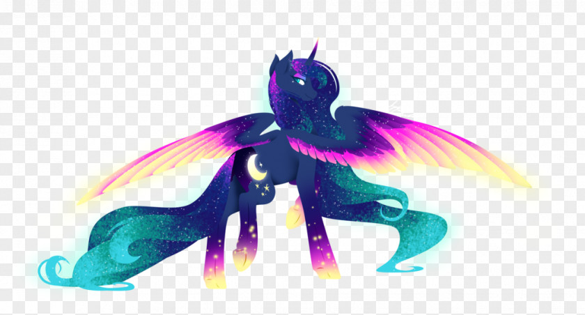 Rainbow Night Princess Celestia Pony Drawing DeviantArt Power PNG