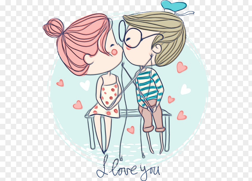 Happy Gesture Couple Love Cartoon PNG